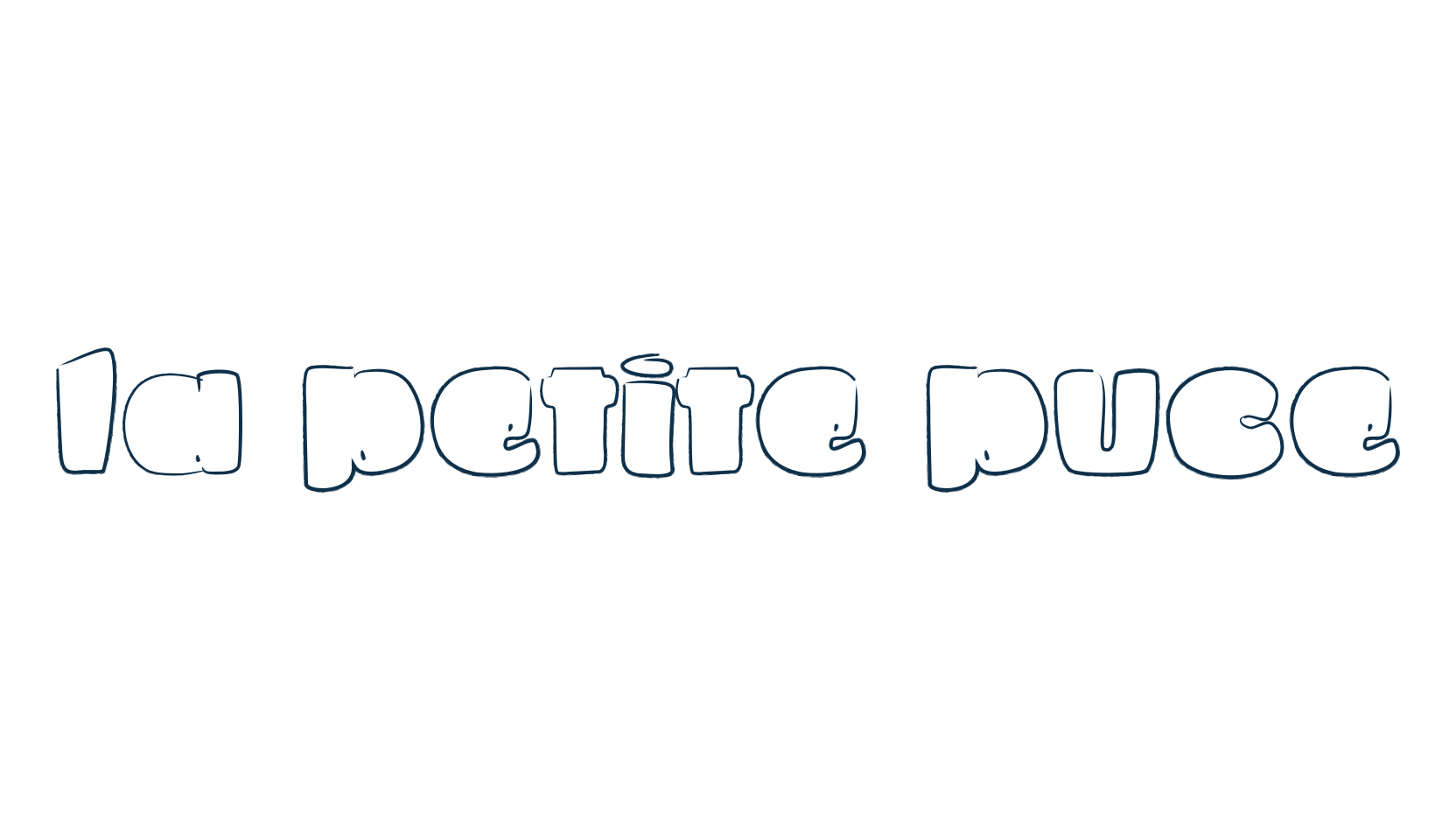 La petite puce, fancy cartoon decorative font preview