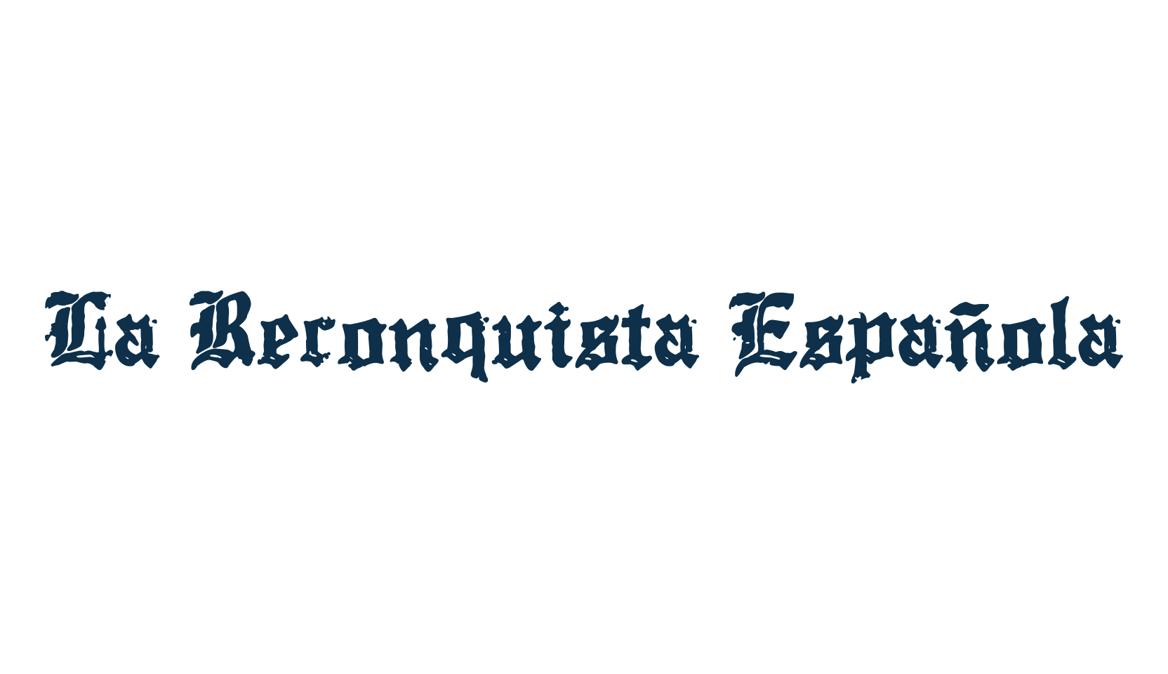 La Reconquista Española, medieval font preview