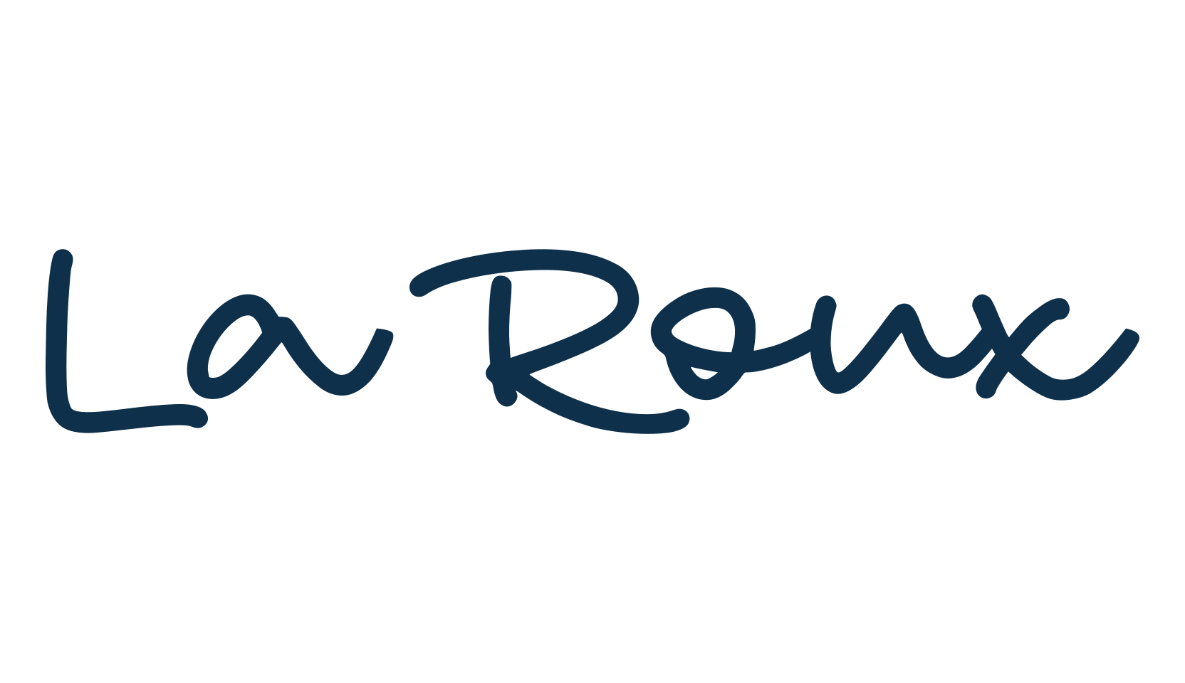 La Roux, script handwritten fancy decorative calligraphy font preview