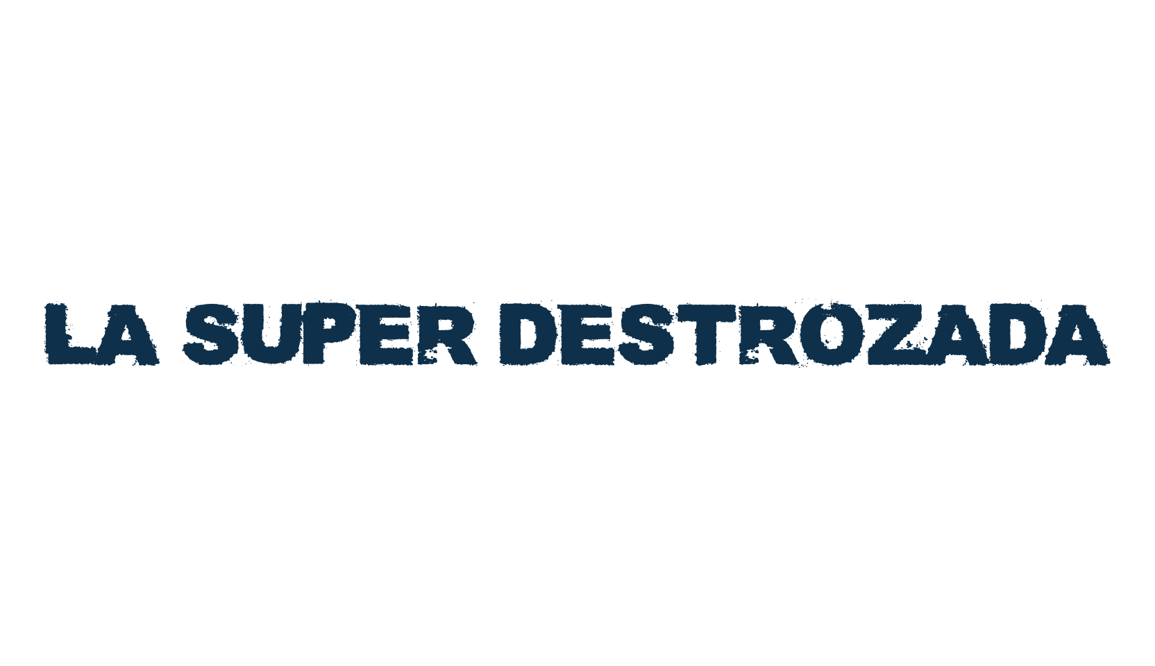 La Super Destrozada, fancy destroy decorative font preview