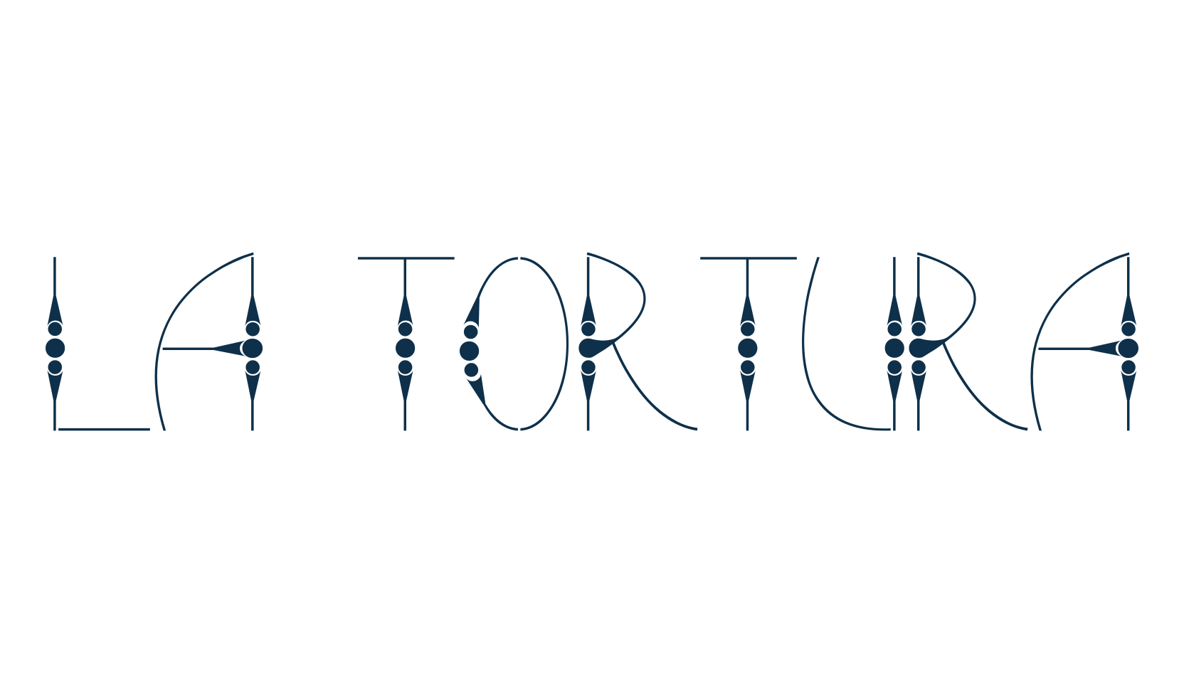 La Tortura, decorative font preview