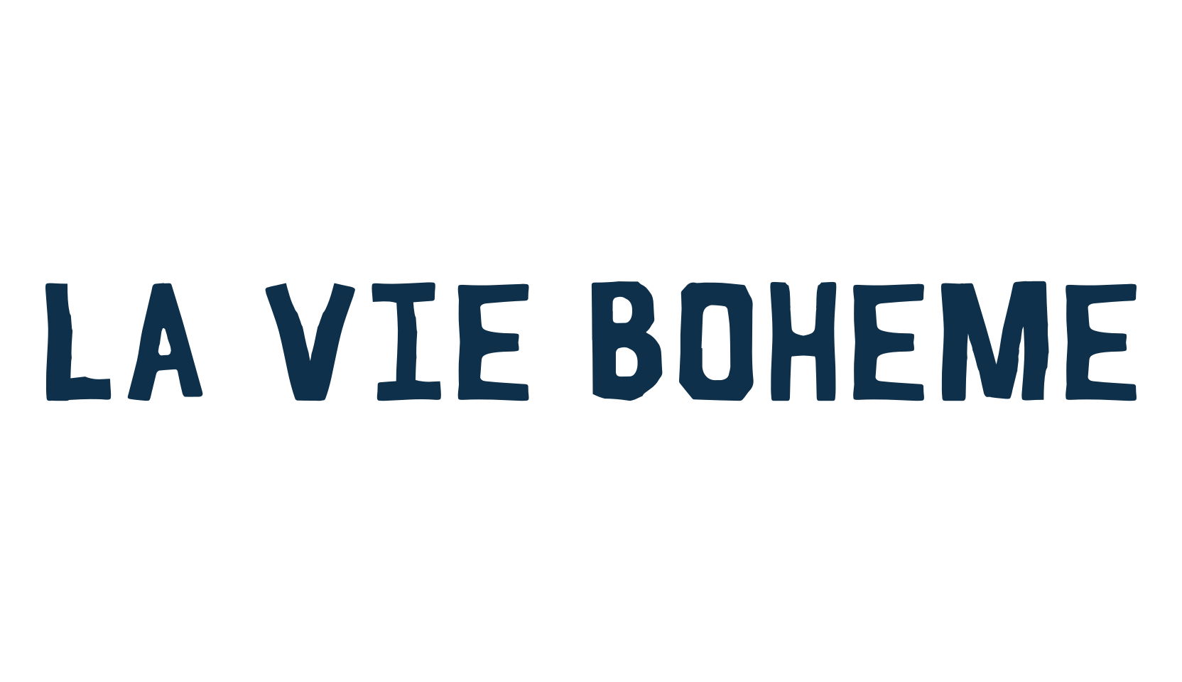 La Vie Boheme, fancy various decorative font preview