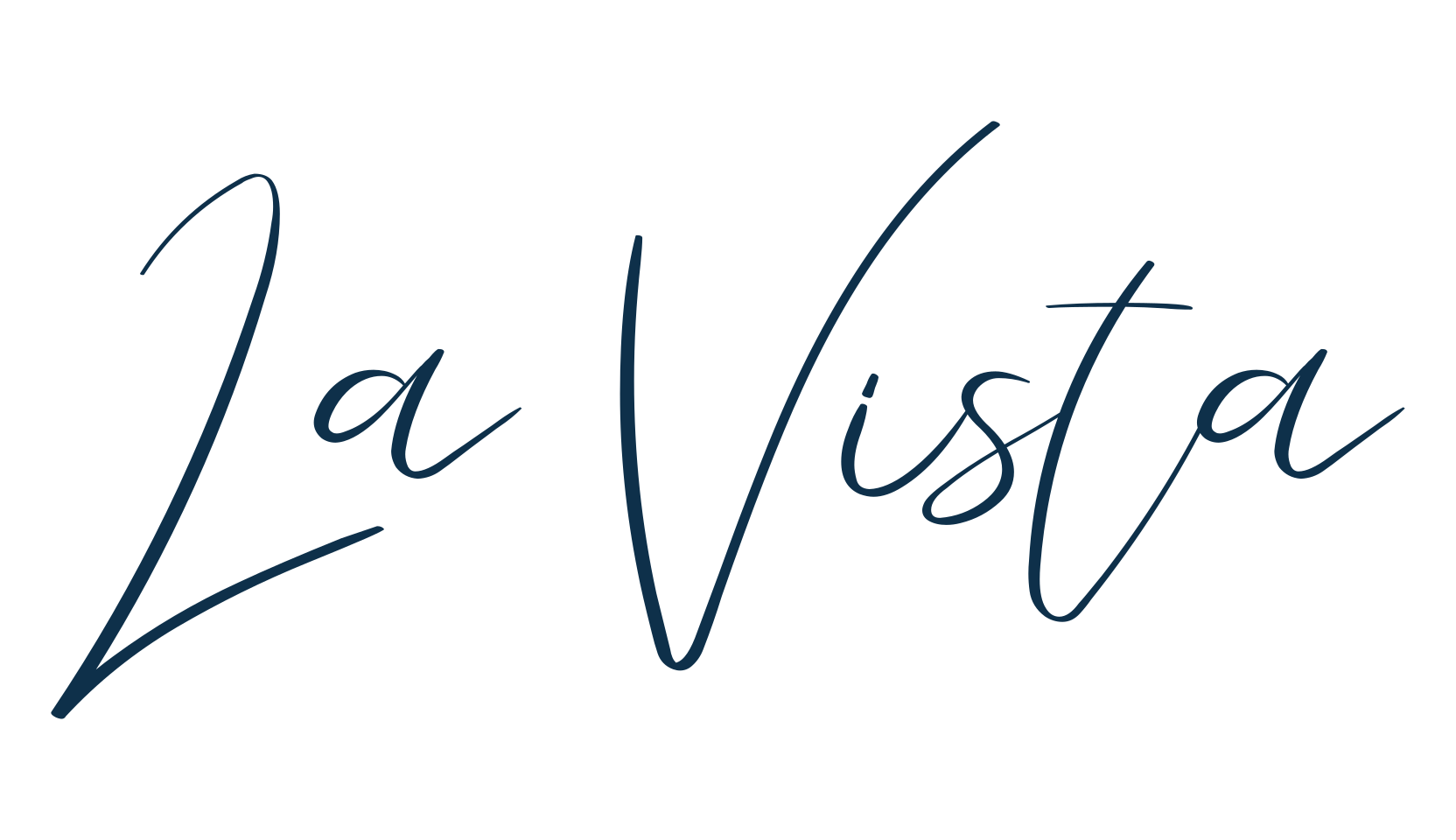 La Vista, script handwritten fancy decorative calligraphy font preview