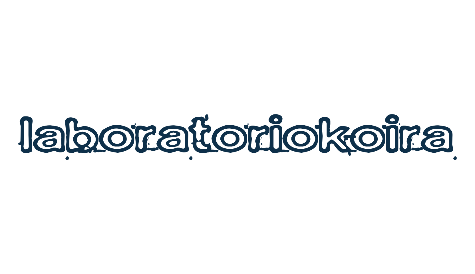 Laboratoriokoira, fancy destroy decorative font preview