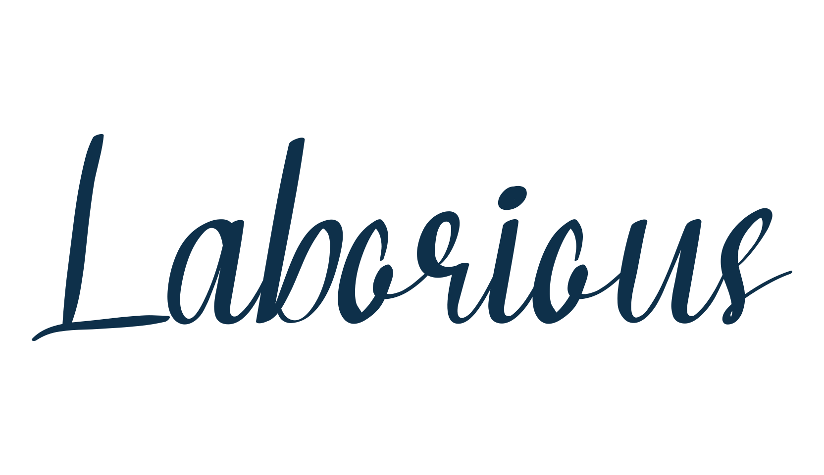 Laborious, calligraphy font preview