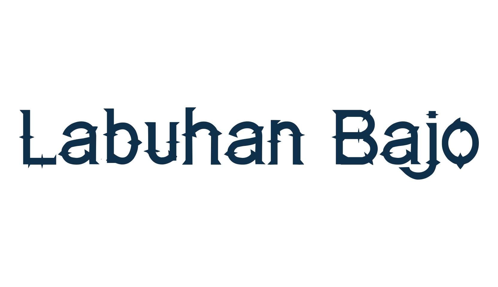 Labuhan Bajo, gothic modern font preview