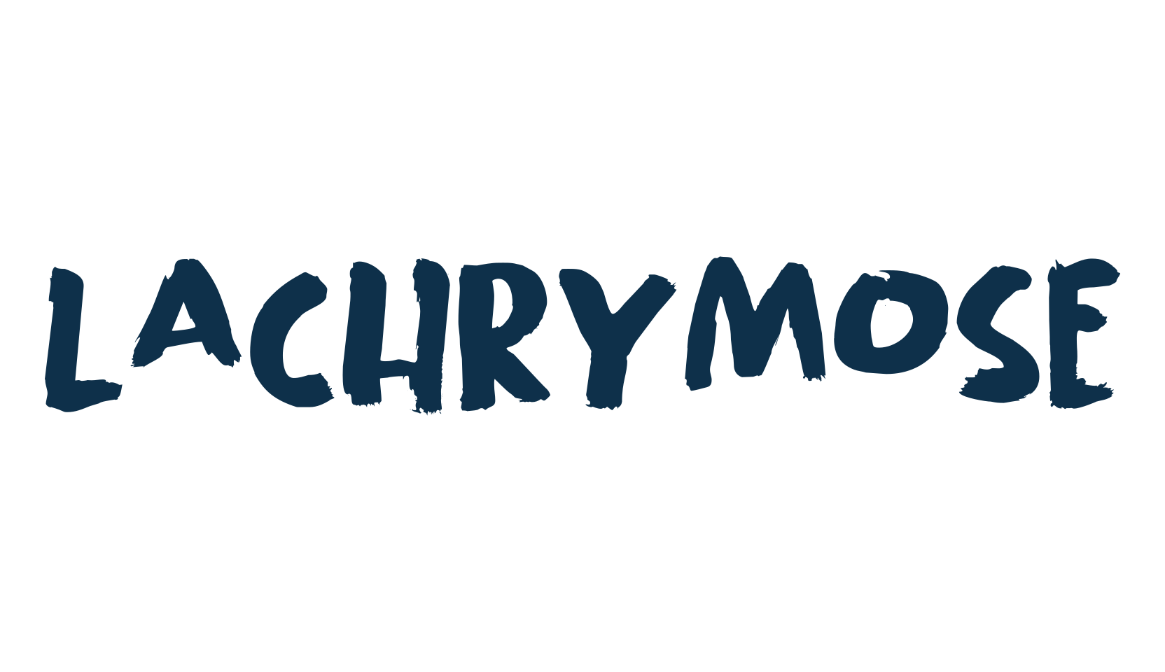 Lachrymose, brush font preview