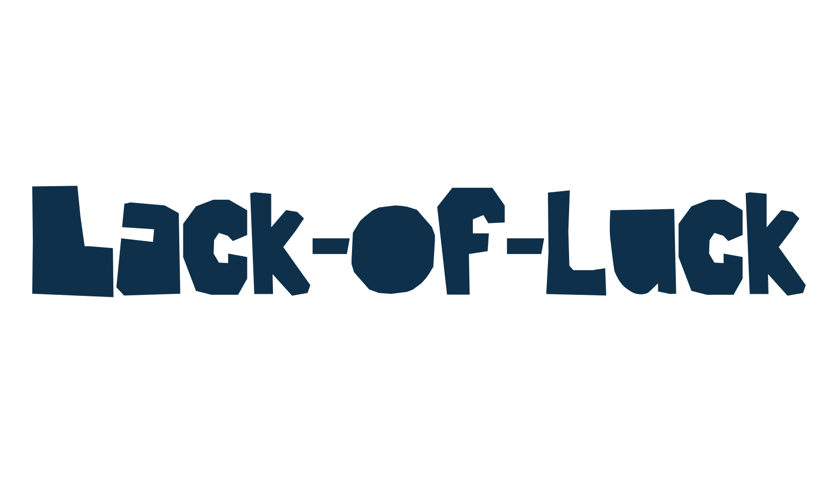 Lack-of-luck, cartoon font preview