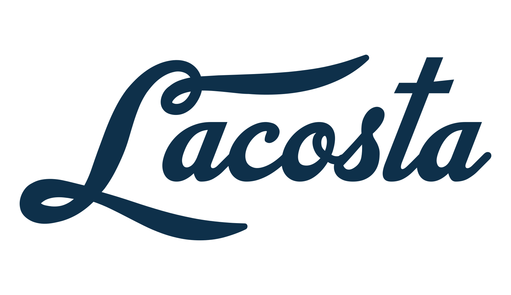 Lacosta, fancy old school decorative script calligraphy font preview