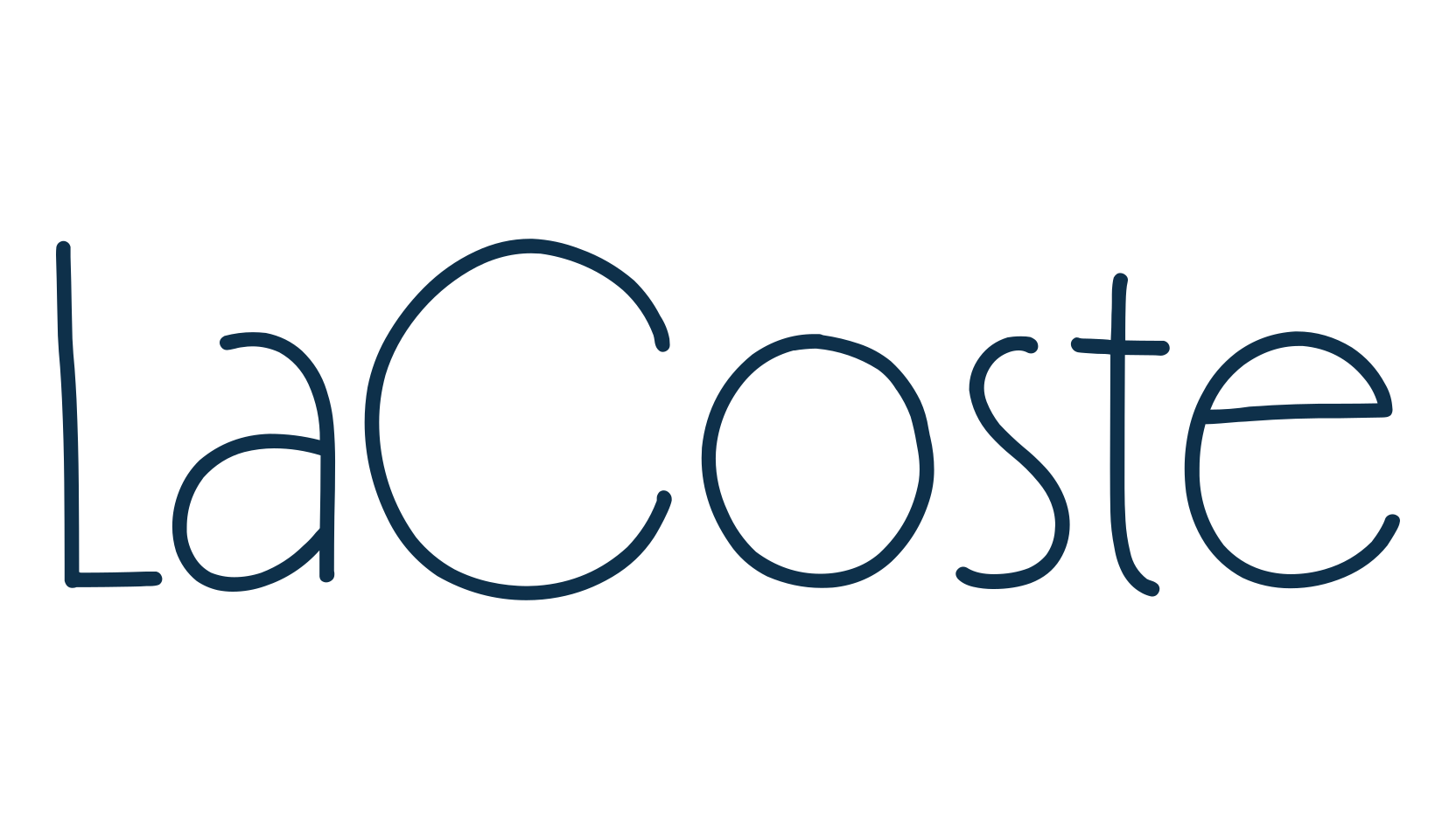 LaCoste, handwriting font preview