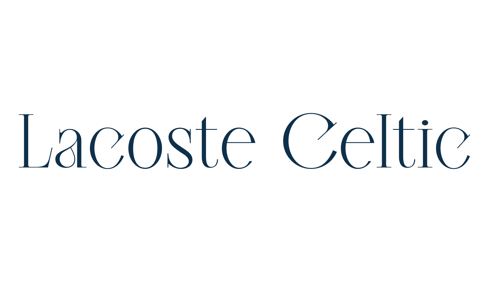 Lacoste Celtic, basic serif font preview