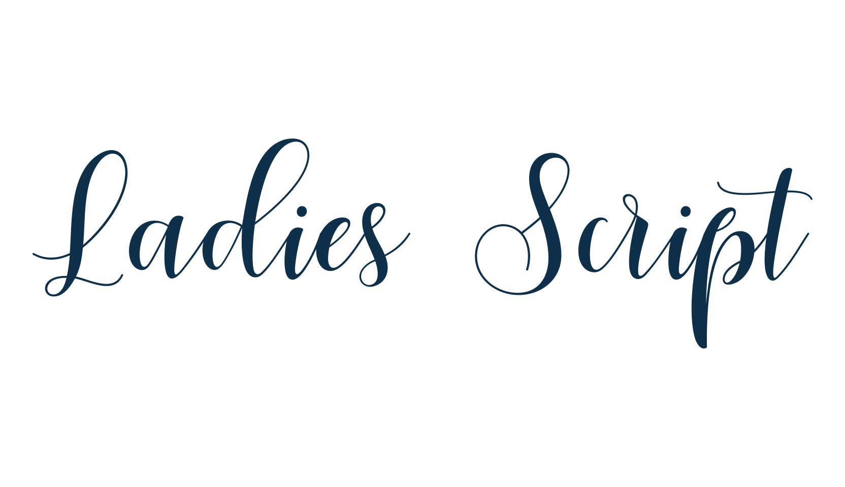 Ladies Script, script calligraphy fancy decorative font preview