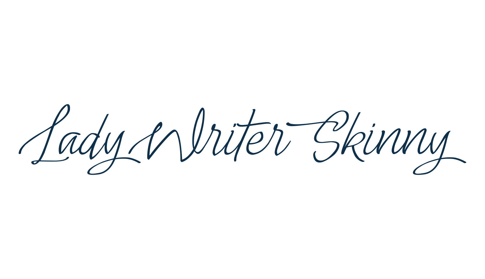 Lady Writer Skinny, script handwritten fancy decorative calligraphy font preview