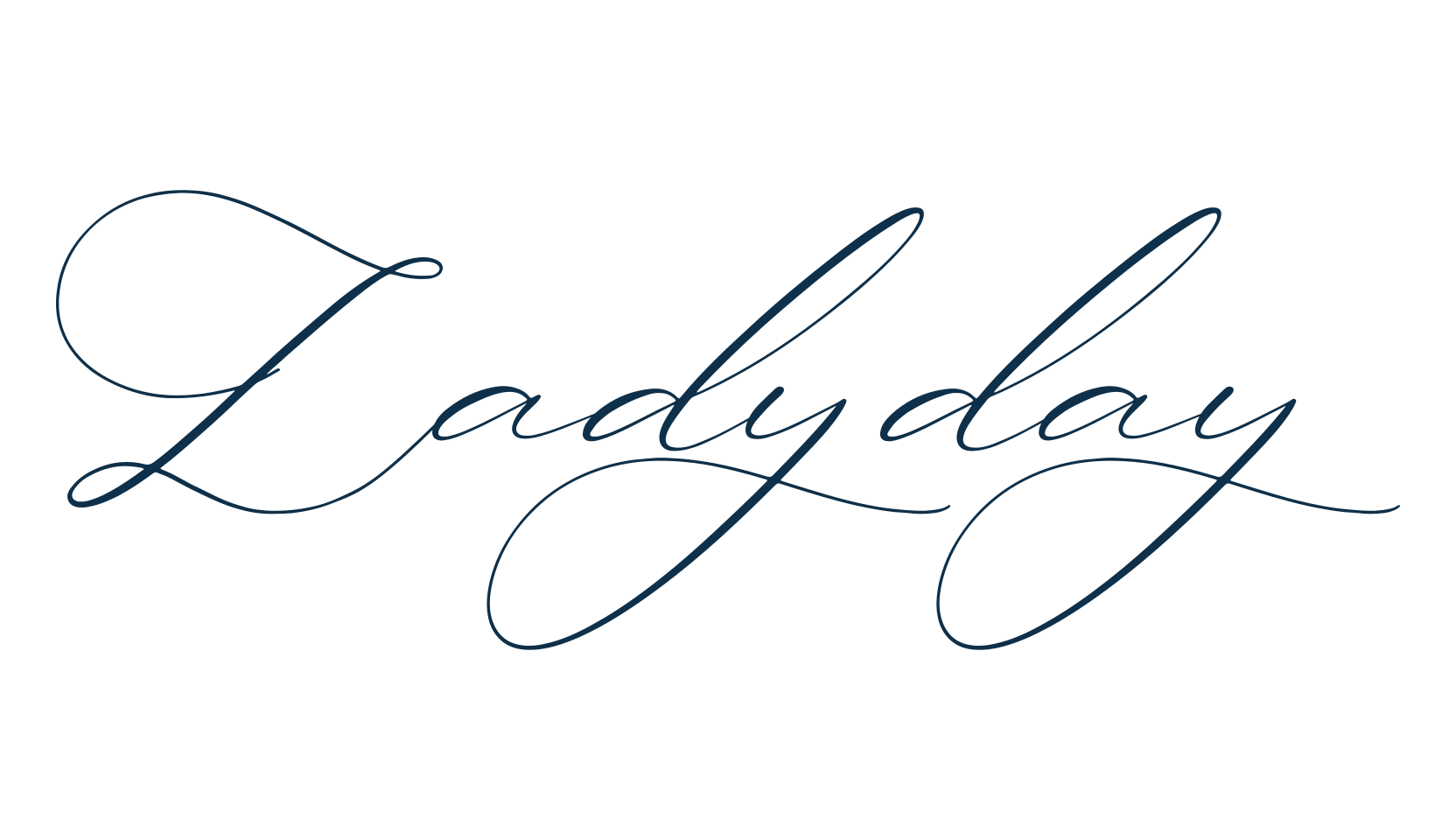 Ladyday, calligraphy font preview