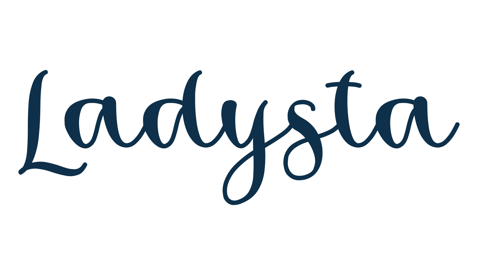 Ladysta, fancy decorative font preview