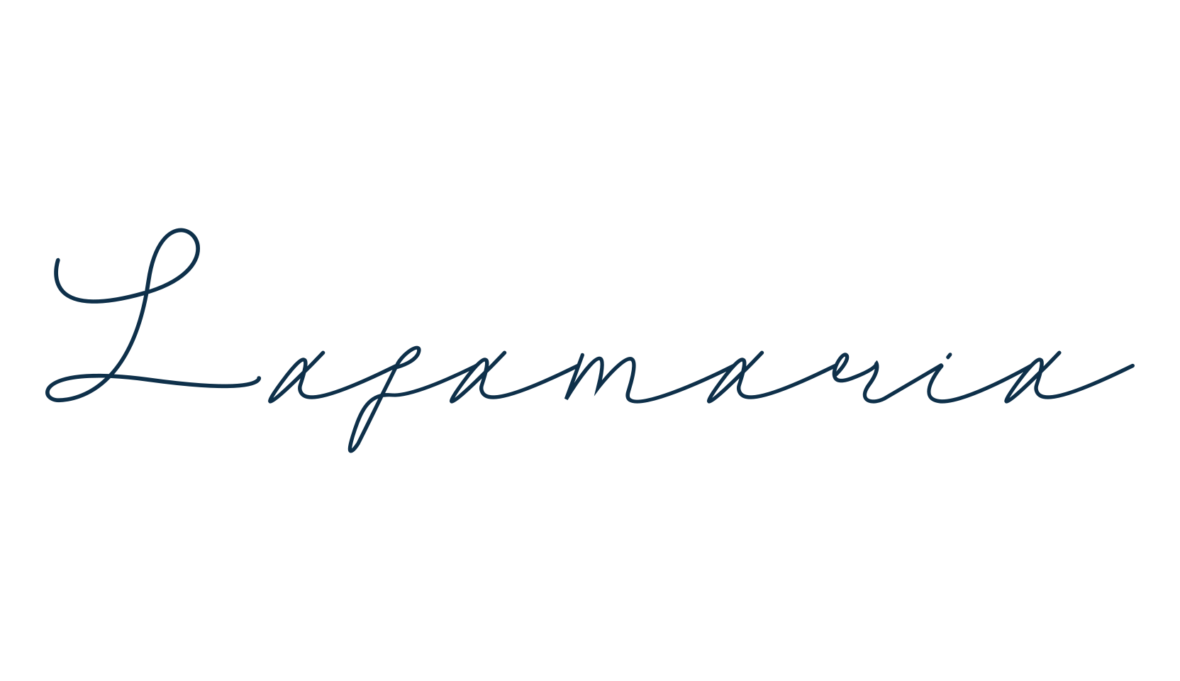 Lafamaria, handwriting font preview