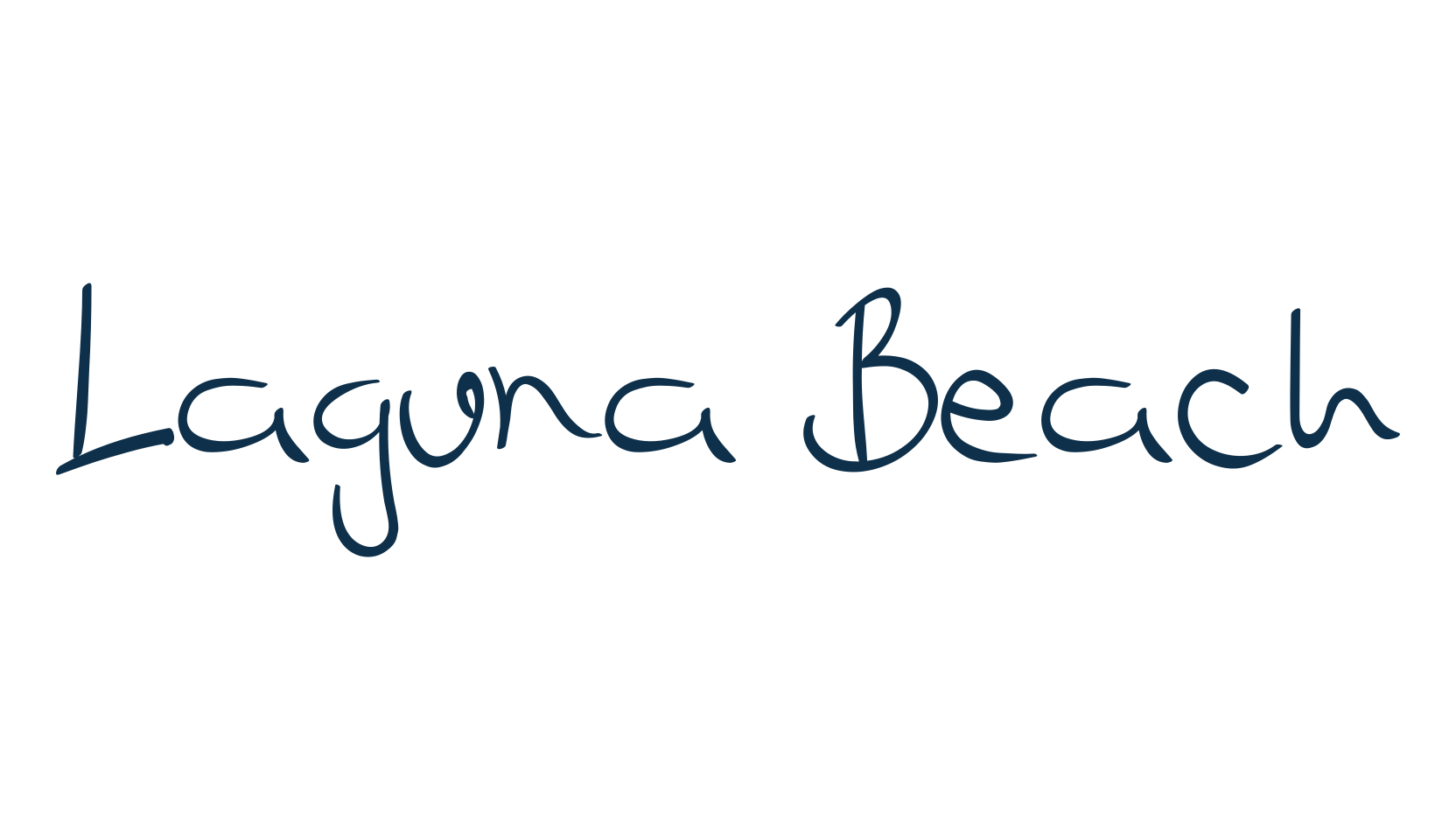 Laguna Beach, handwriting font preview