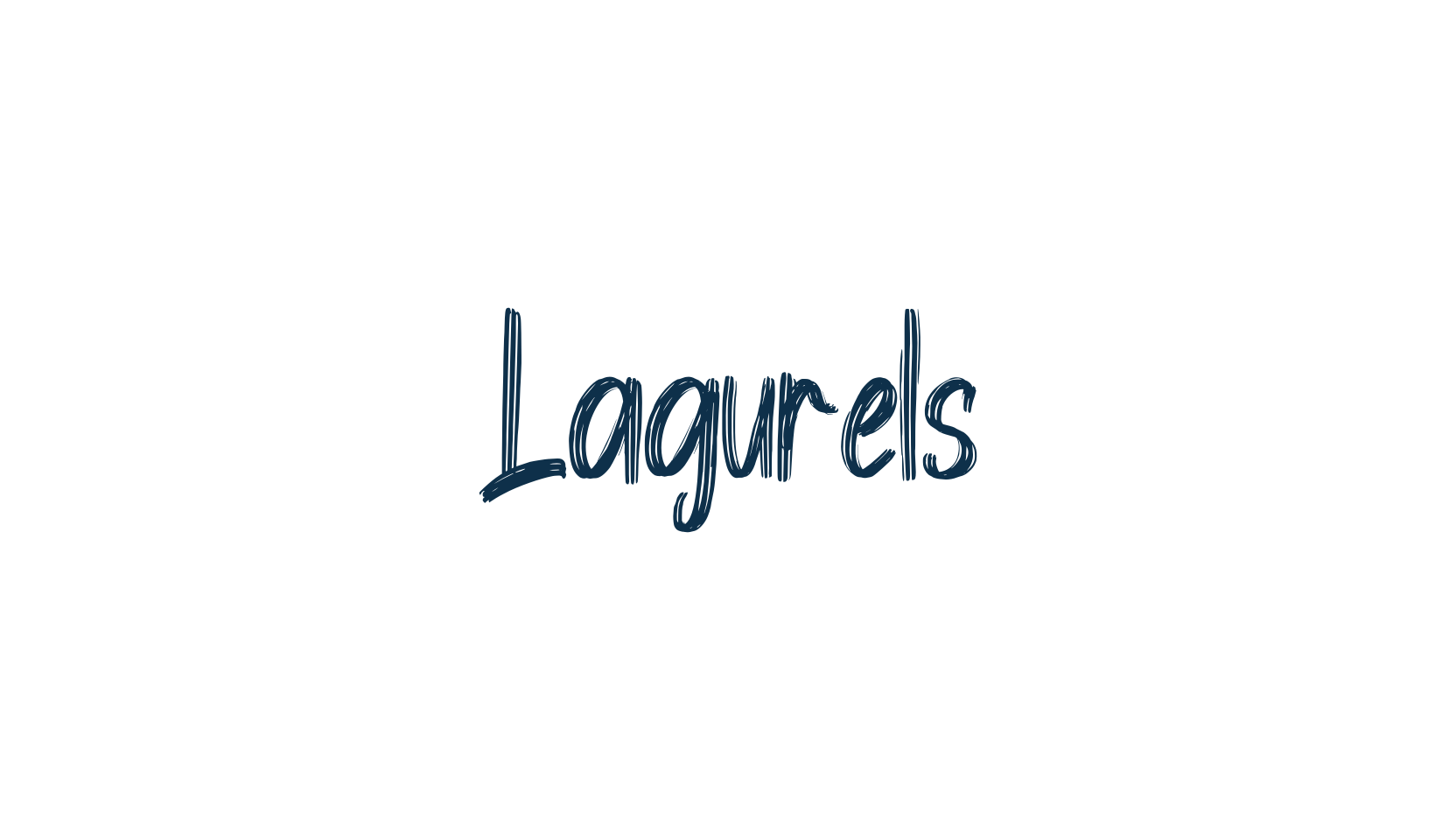 Lagurels, brush font preview
