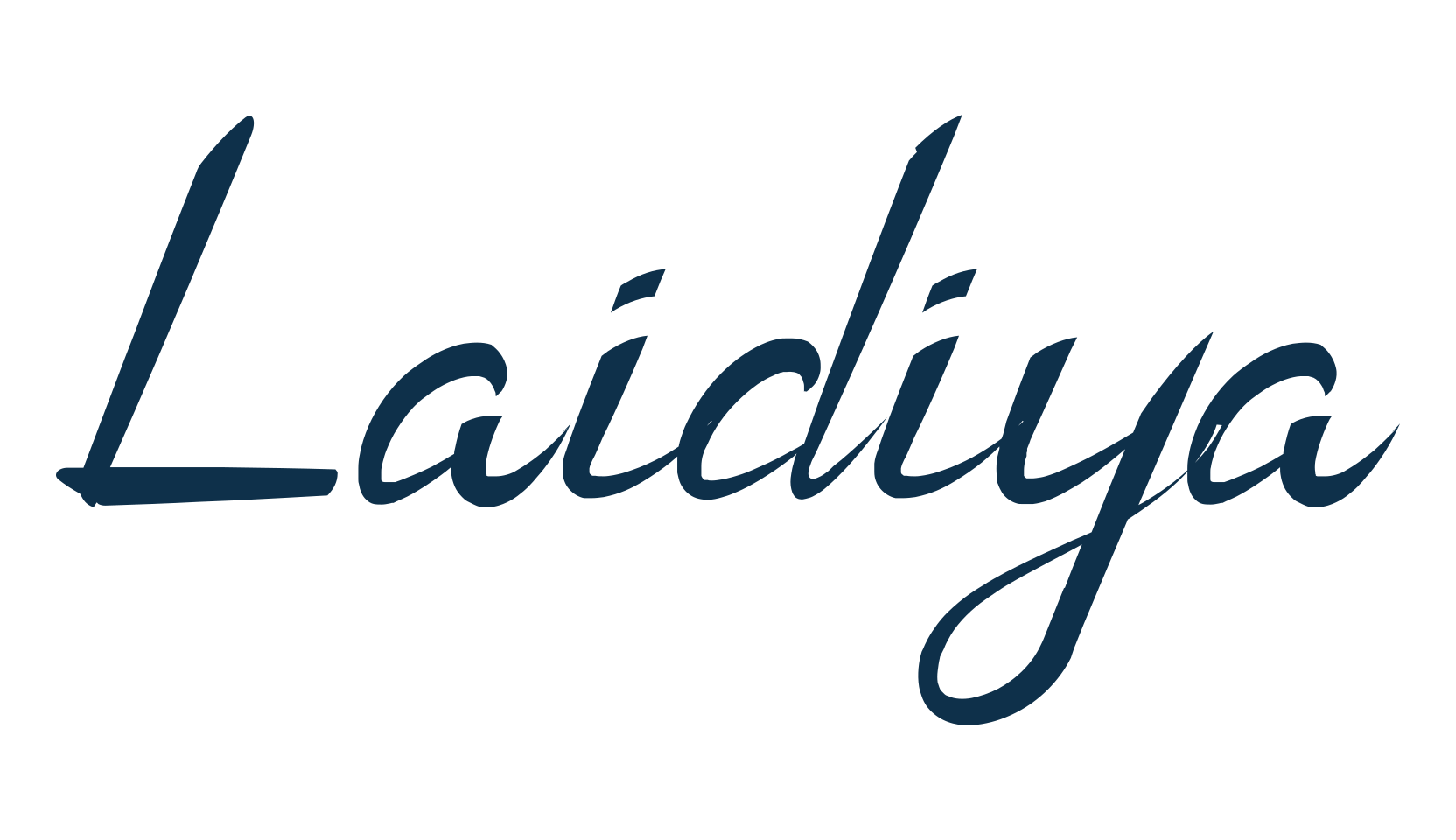 Laidiya, fancy decorative font preview