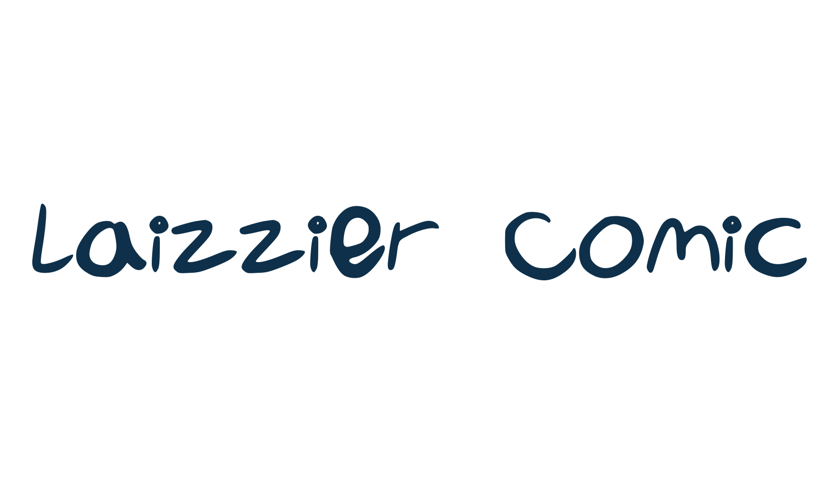 Laizzier Comic, cartoon font preview