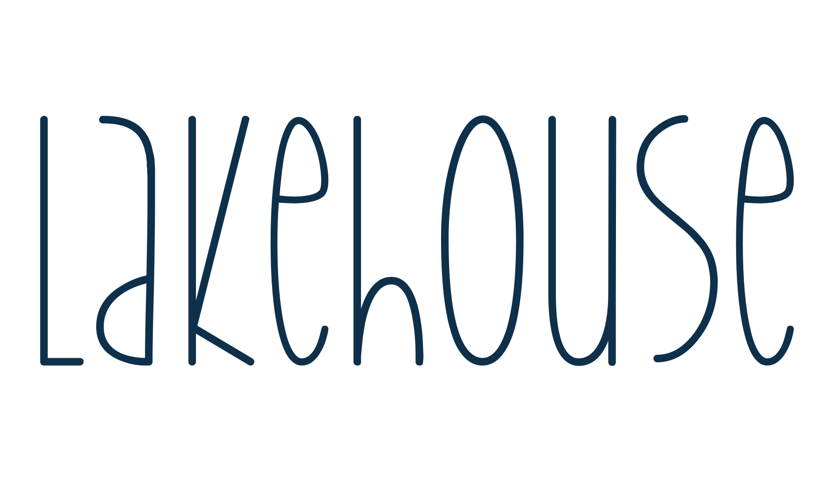 Lakehouse, fancy various decorative font preview