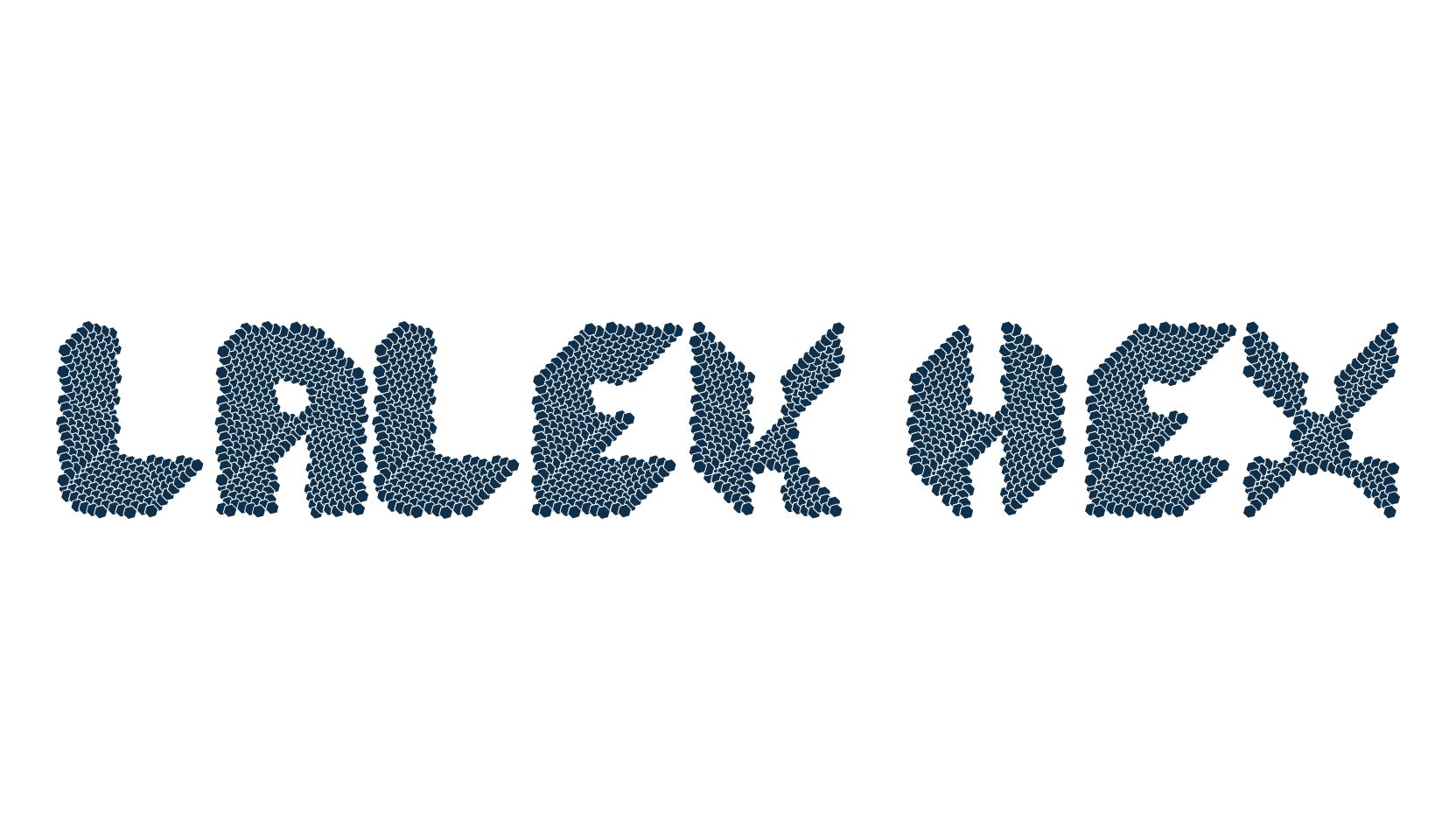 Lalek Hex, fancy various techno sci-fi font preview