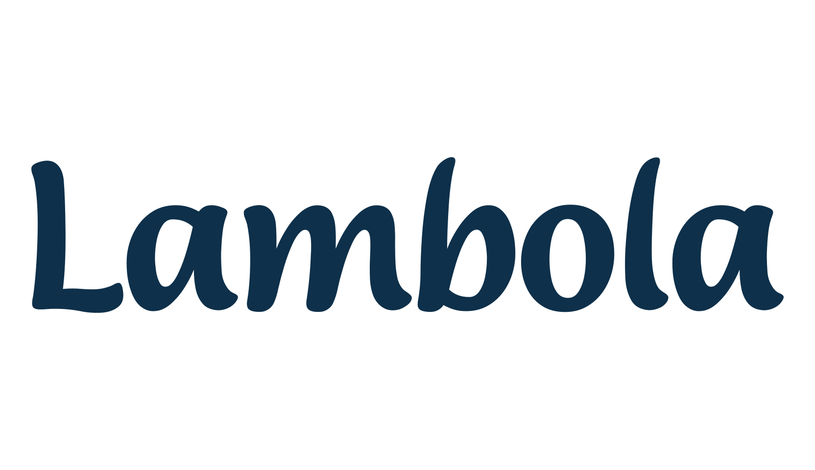 Lambola, various font preview