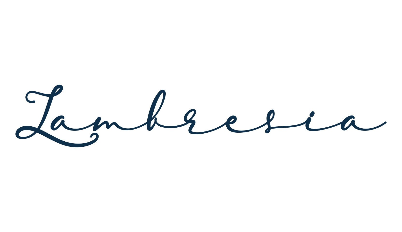 Lambresia, script calligraphy fancy decorative font preview