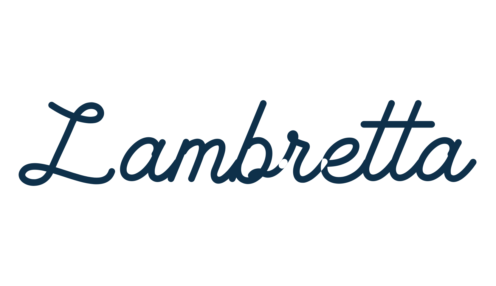 Lambretta, fancy various decorative script calligraphy font preview