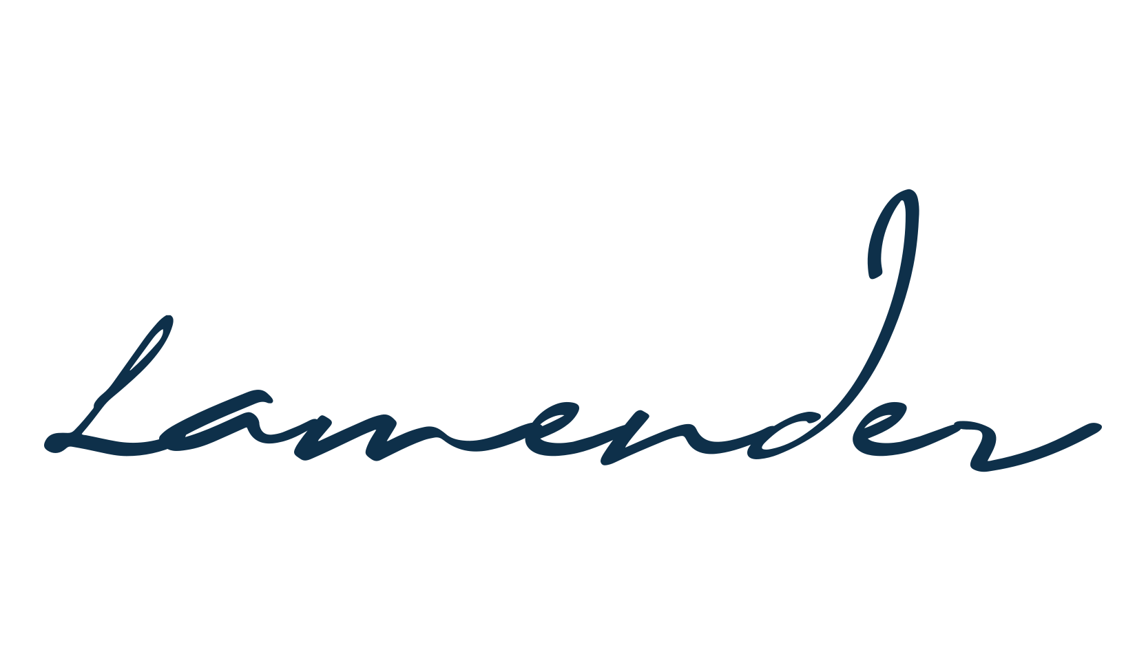 Lamender, handwriting font preview