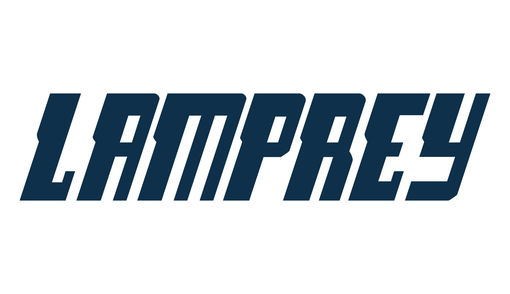 Lamprey, techno sci-fi font preview