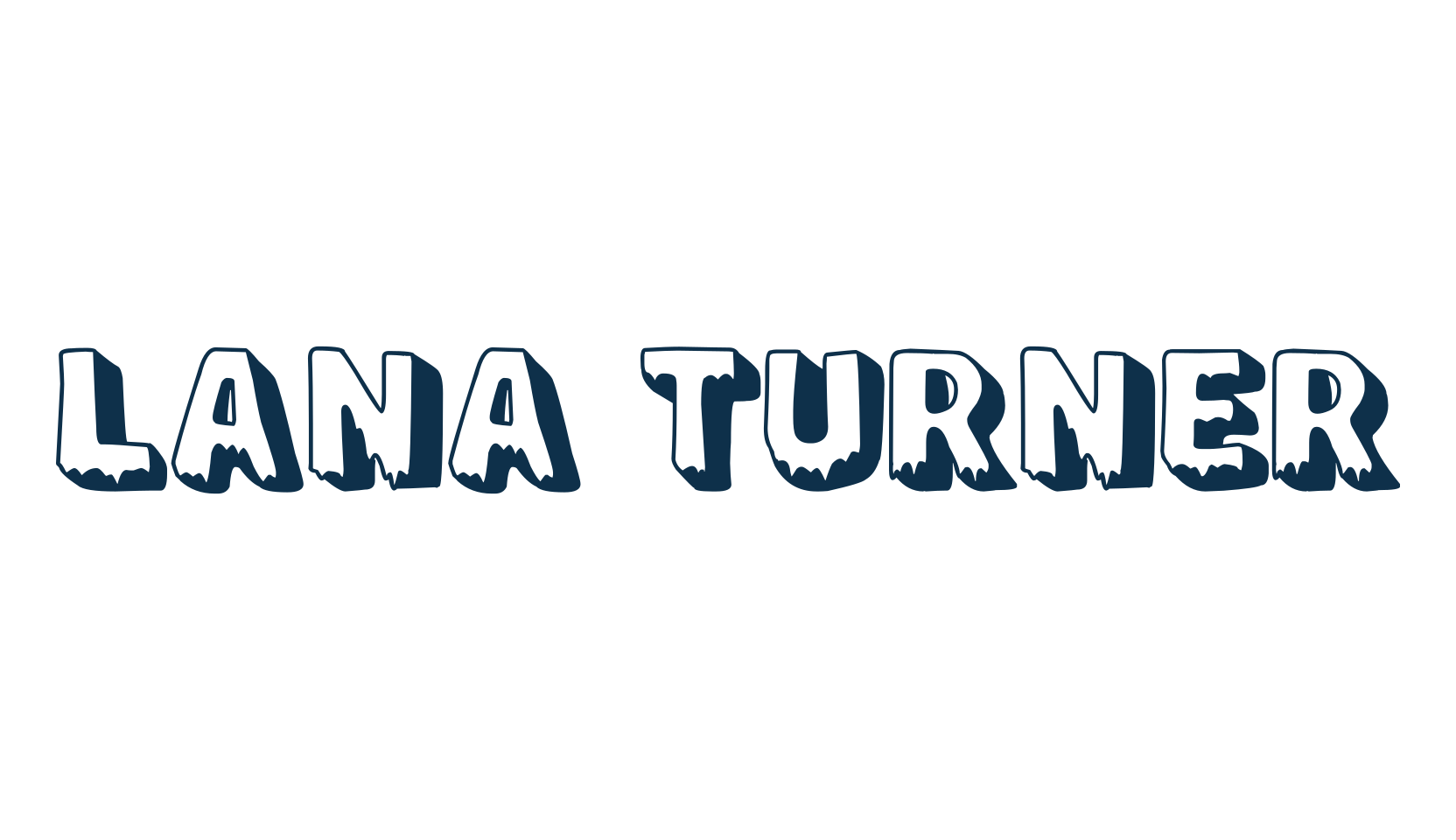 Lana Turner, fire, ice font preview