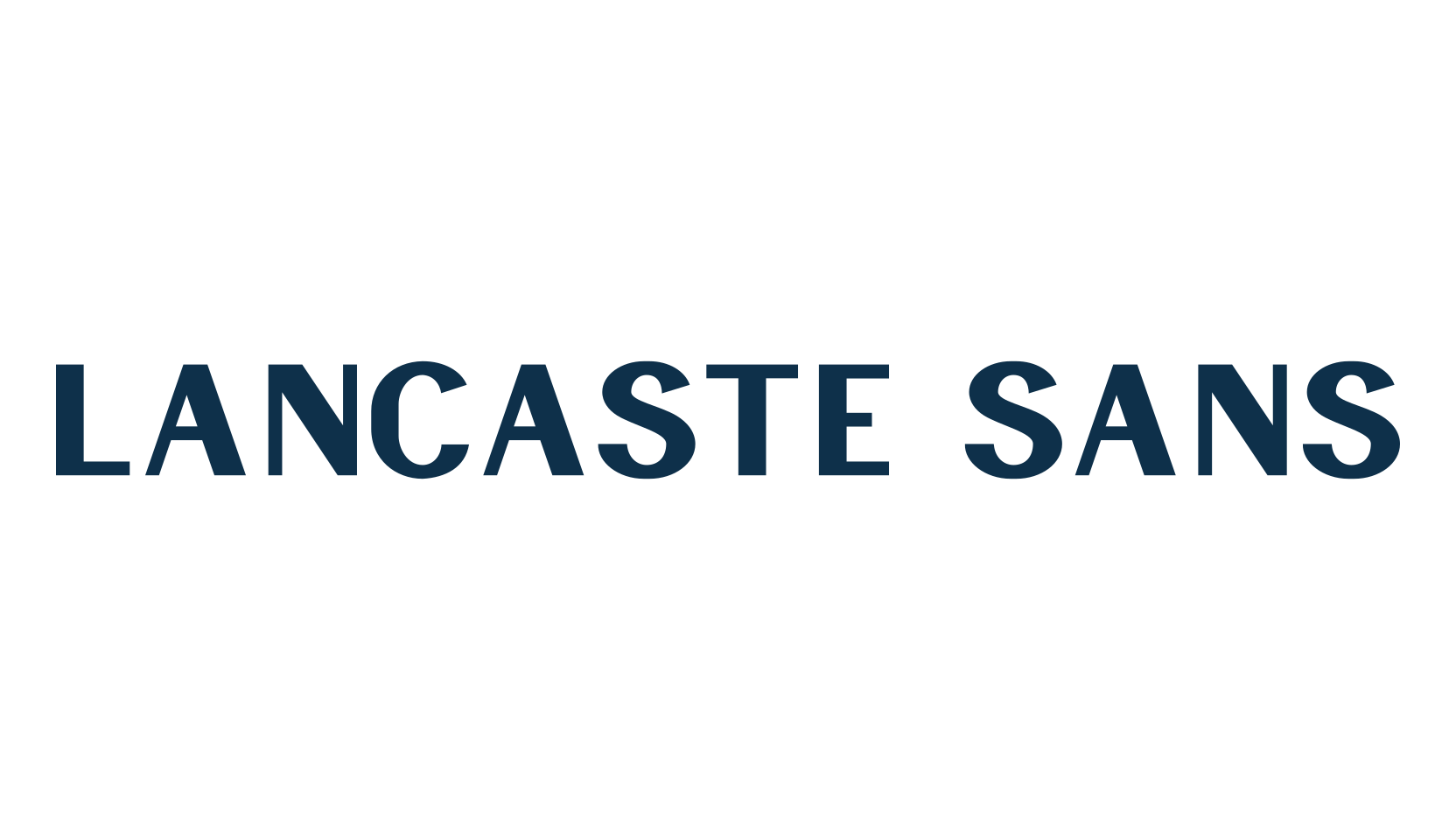 Lancaste Sans, basic sans serif font preview