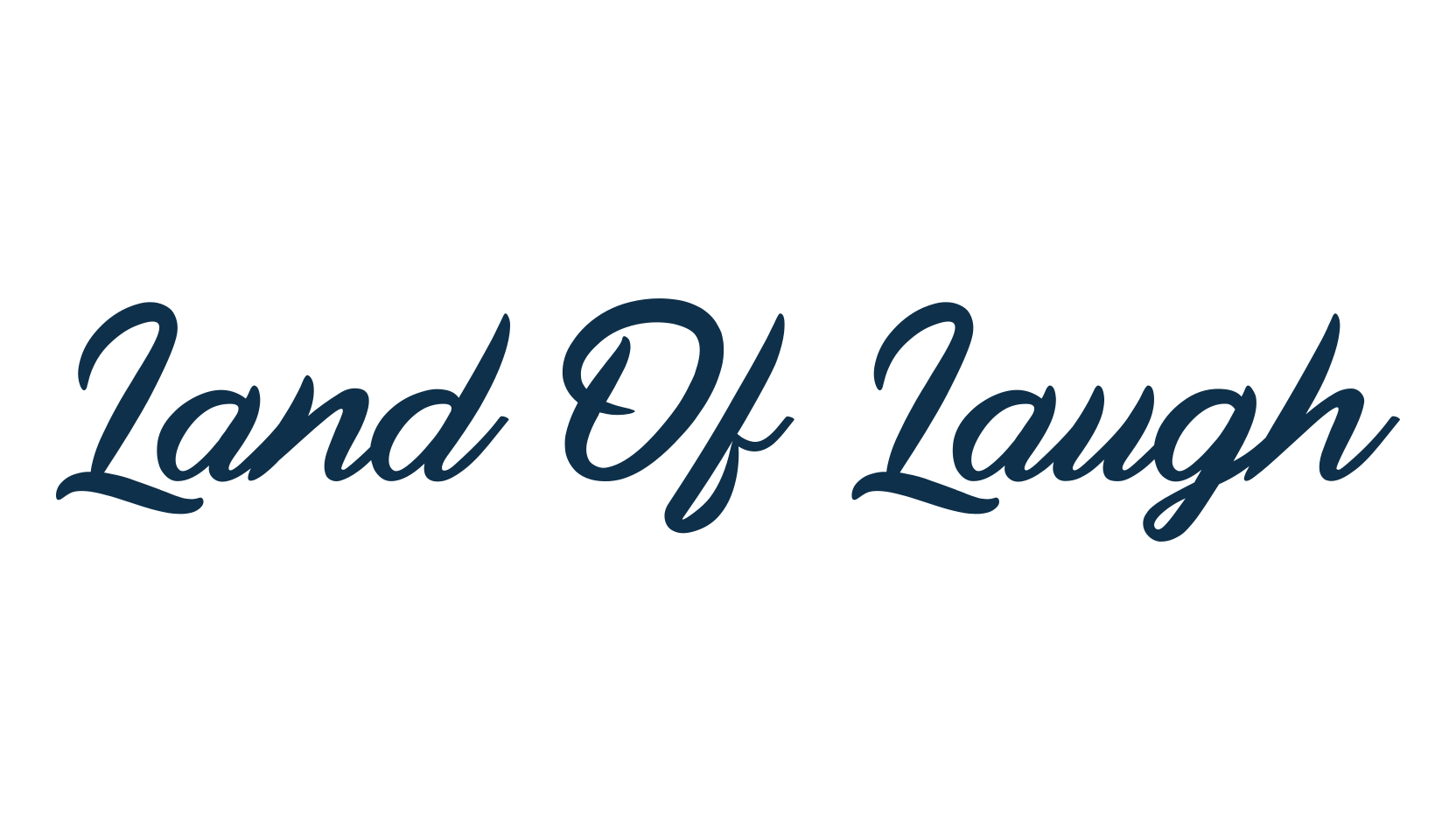 Land Of Laugh, calligraphy font preview