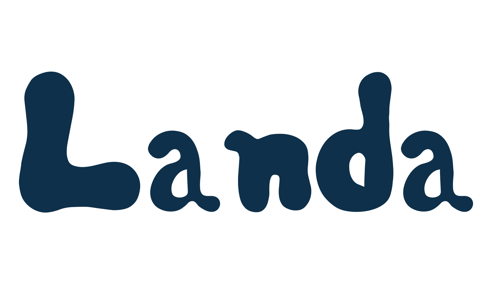 Landa, fancy decorative font preview