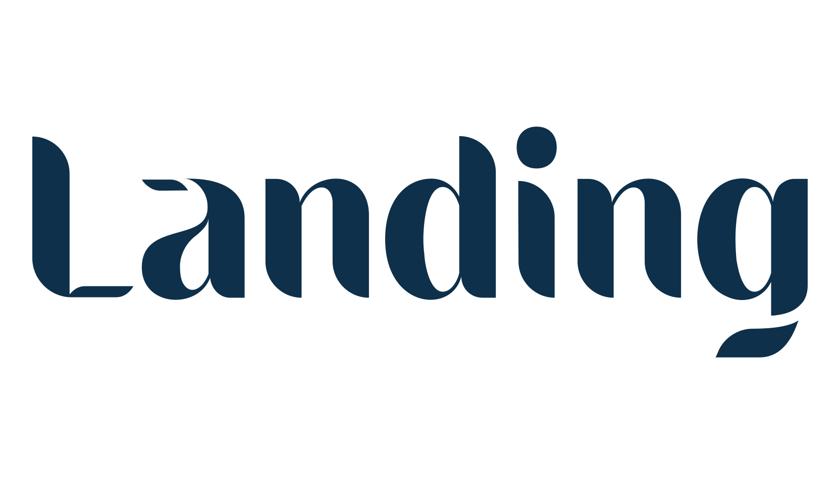 Landing, various font preview