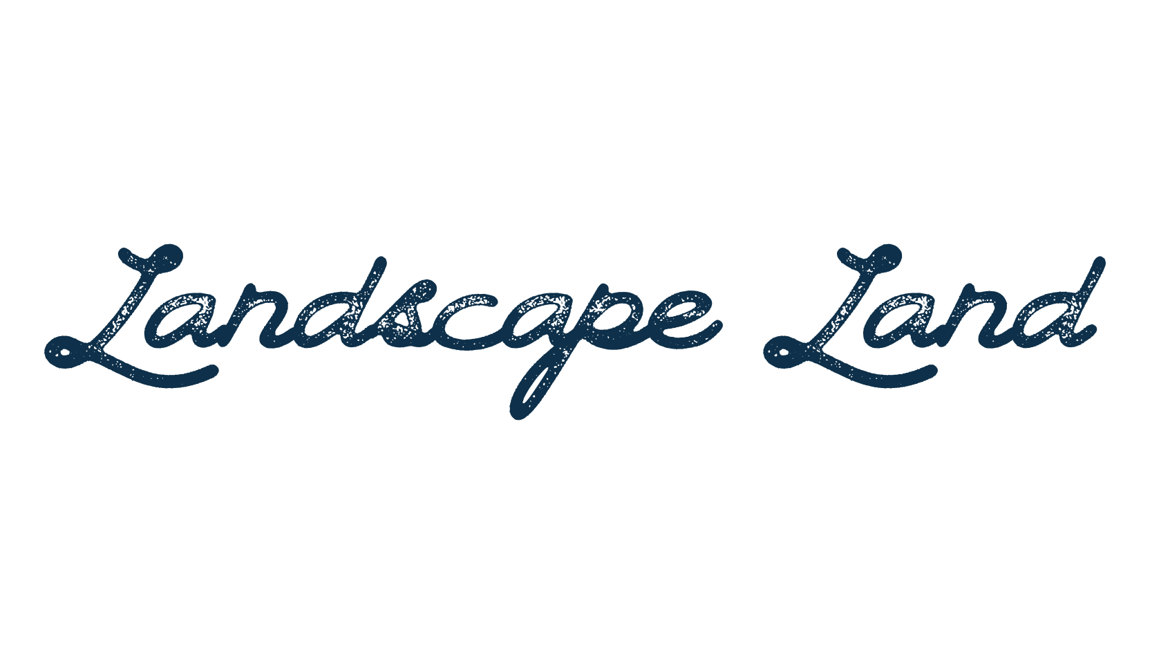 Landscape Land, fancy decorative font preview
