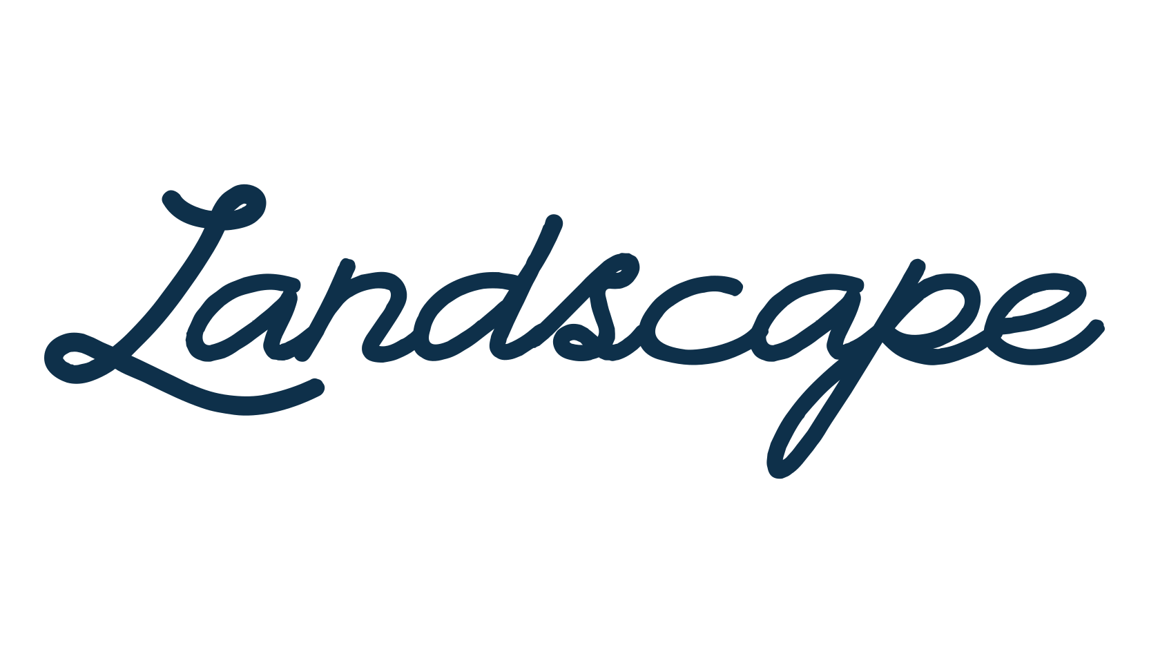 Landscape (landscape), fancy various decorative script calligraphy font preview