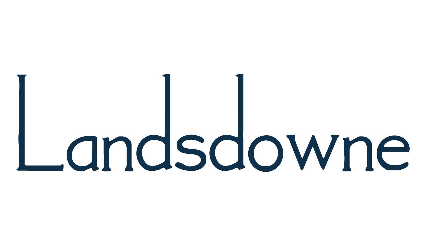 Landsdowne, retro font preview