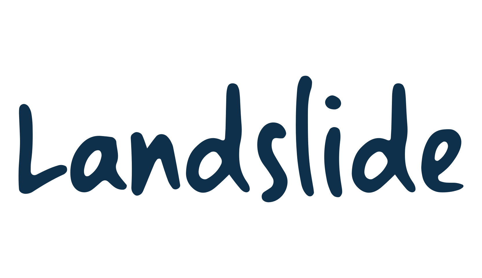 Landslide, script handwritten fancy decorative calligraphy font preview