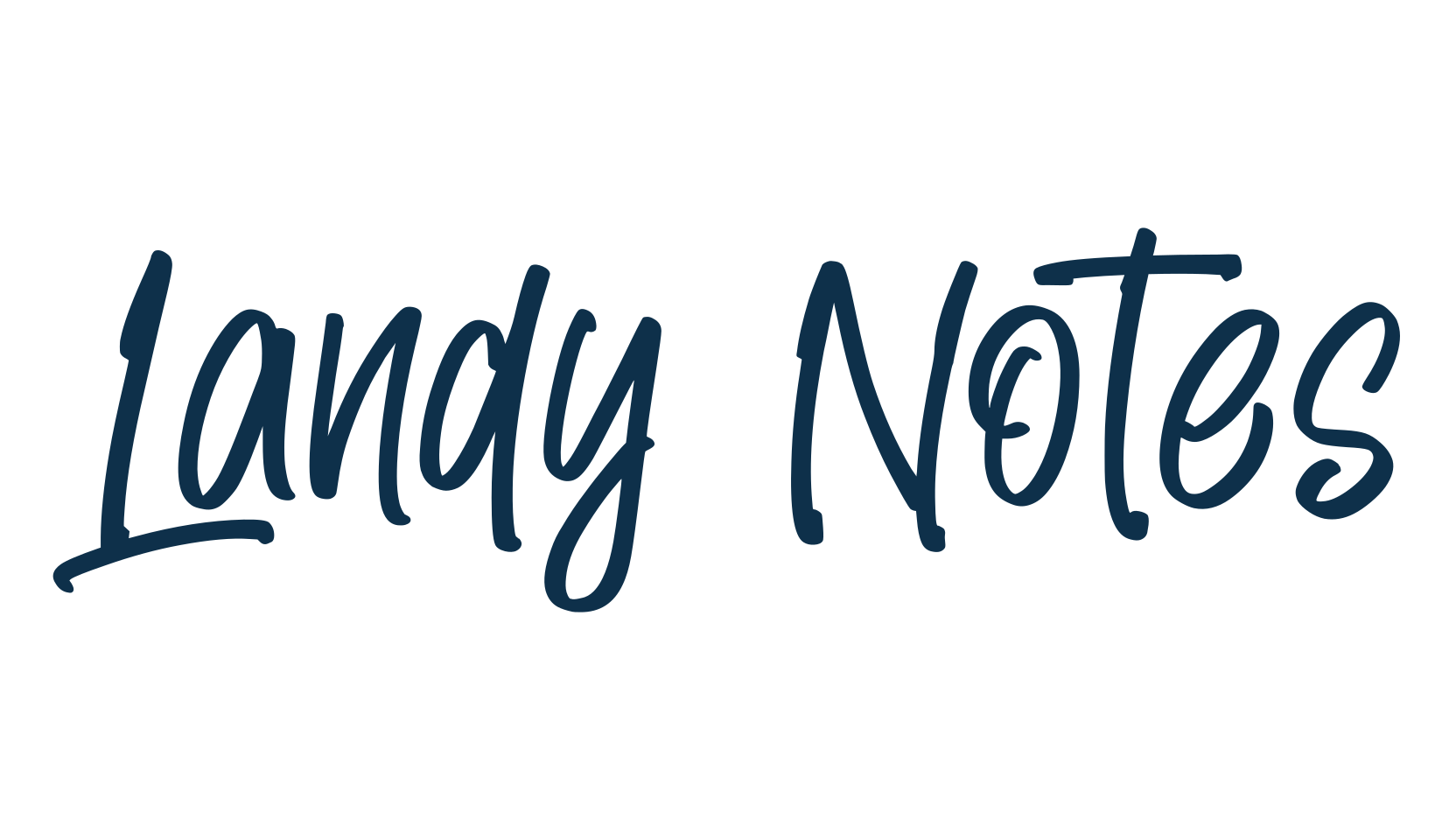 Landy Notes, script handwritten fancy decorative calligraphy font preview