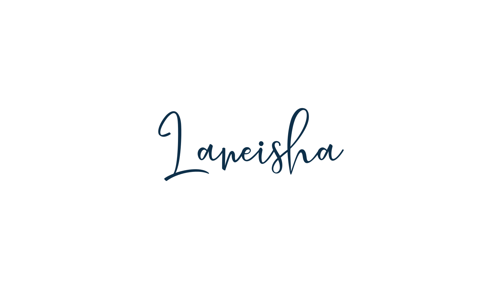 Laneisha, script calligraphy fancy decorative font preview