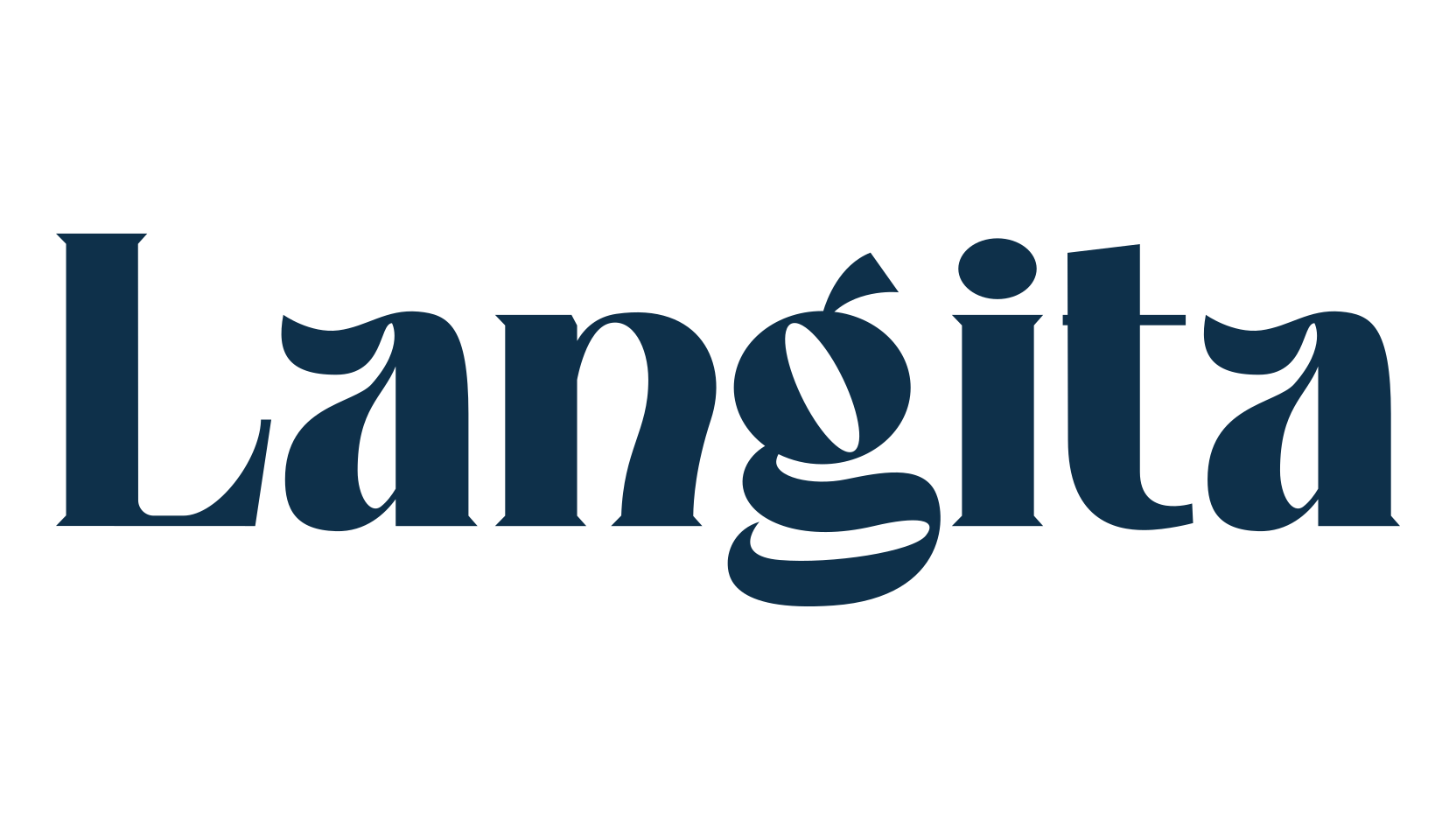 Langita, fancy retro decorative font preview
