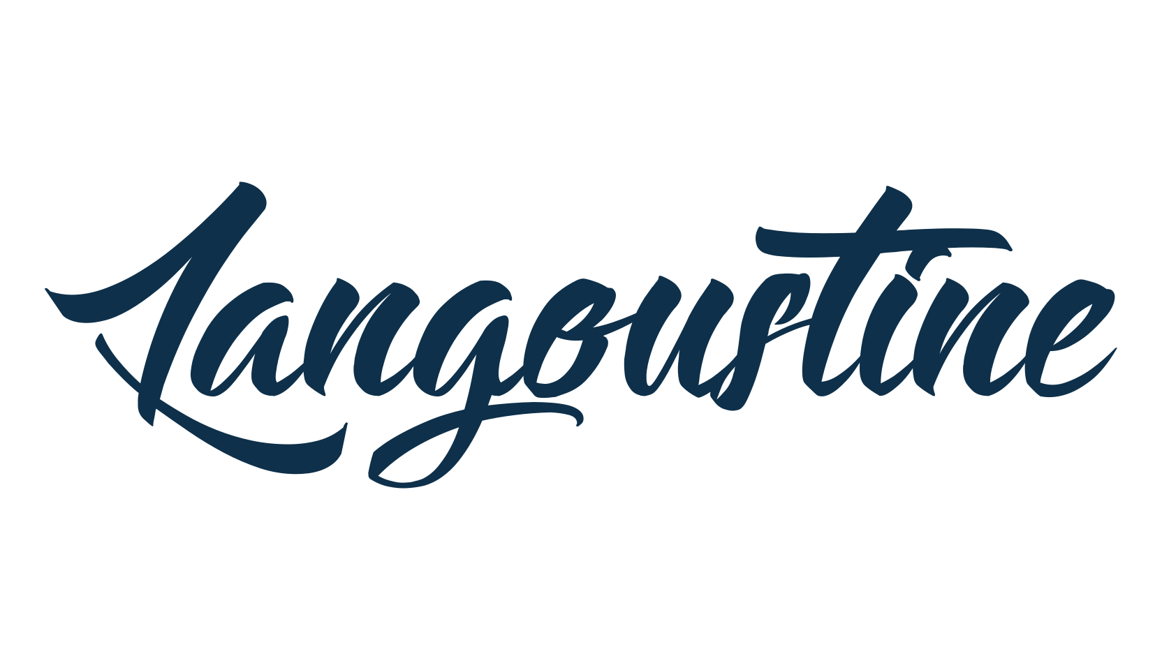 Langoustine, calligraphy font preview