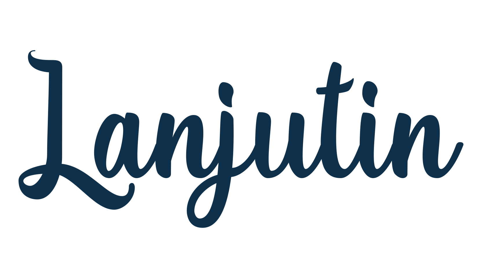 Lanjutin, script handwritten fancy decorative calligraphy font preview