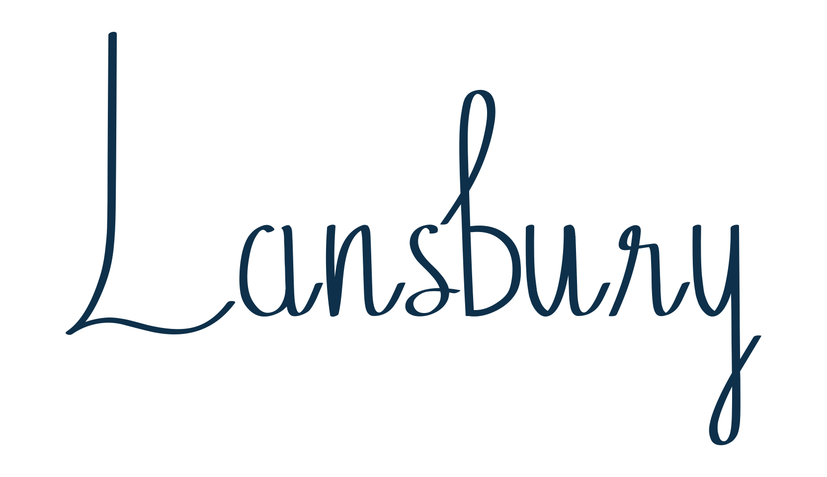 Lansbury, fancy decorative font preview