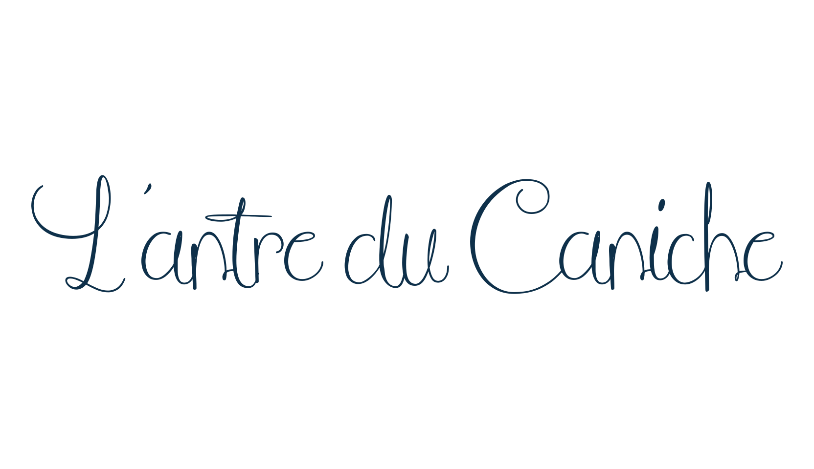 L'antre du Caniche, fancy decorative font preview