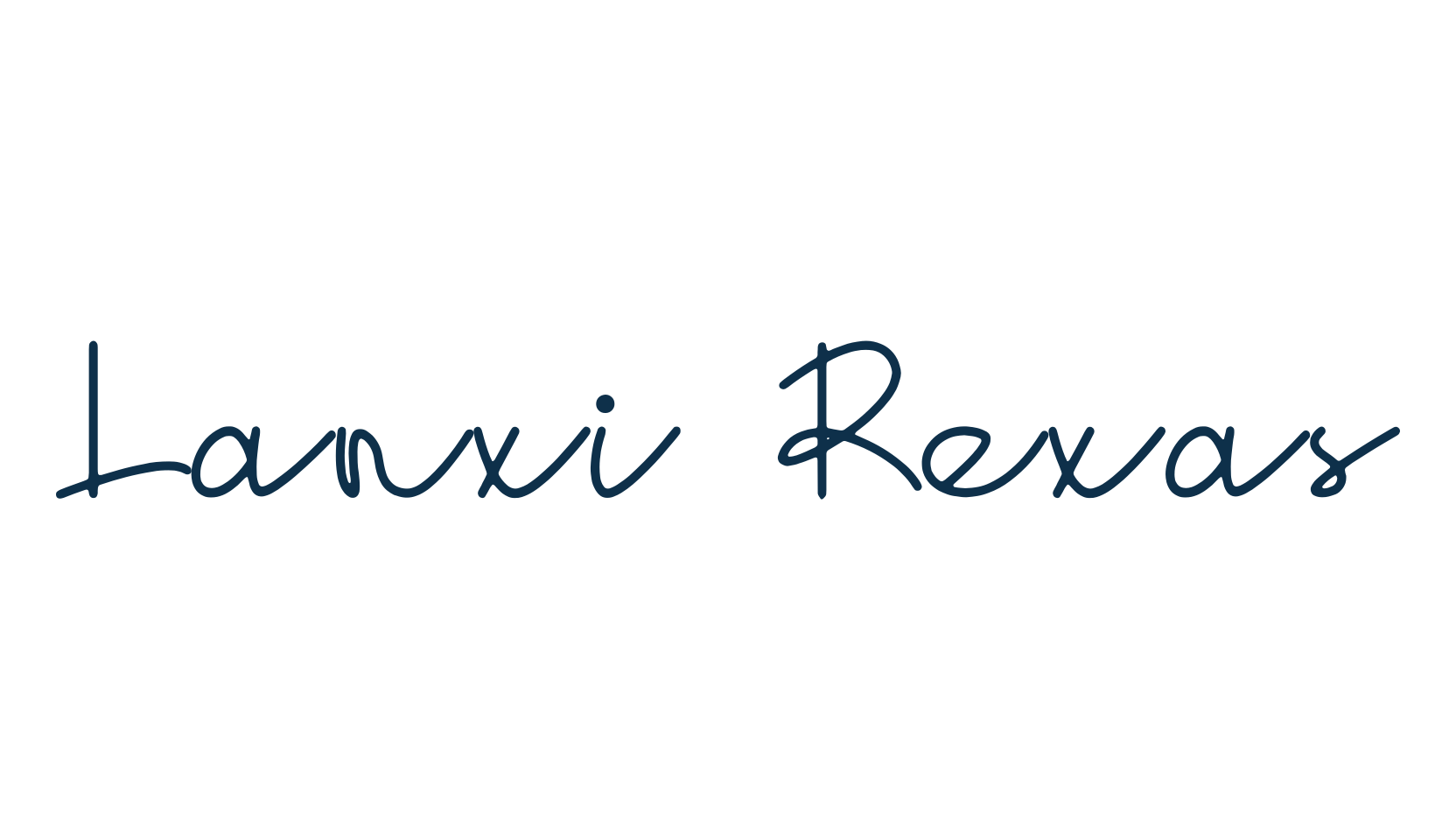 Lanxi Rexas, handwriting font preview