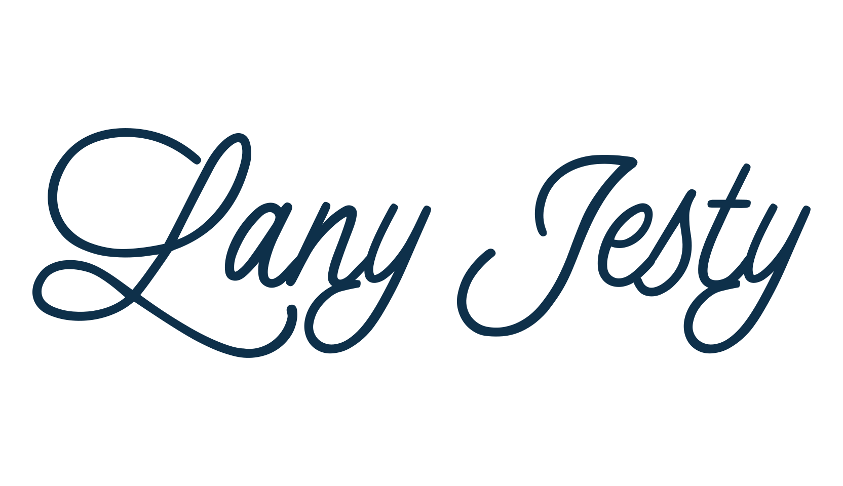 Lany Jesty, fancy various decorative script calligraphy font preview