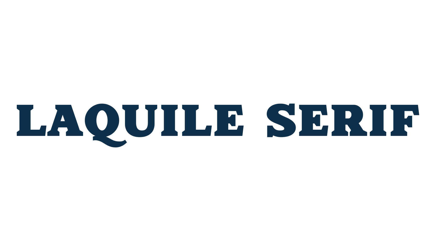 Laquile Serif, serif font preview